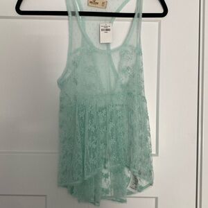 Delicate lace mesh top